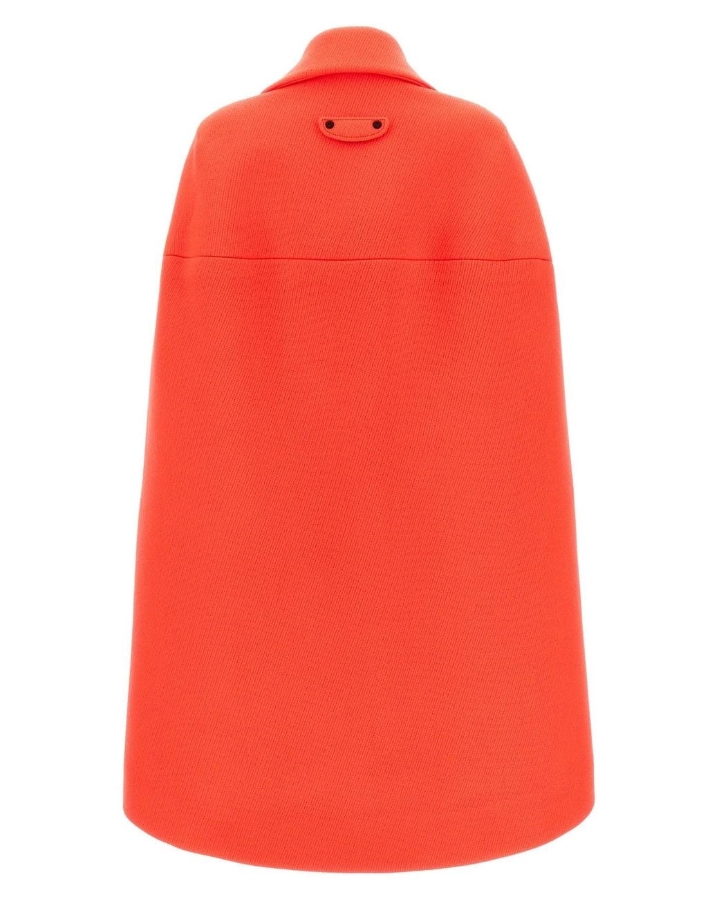 Balenciaga Red Cape Coat