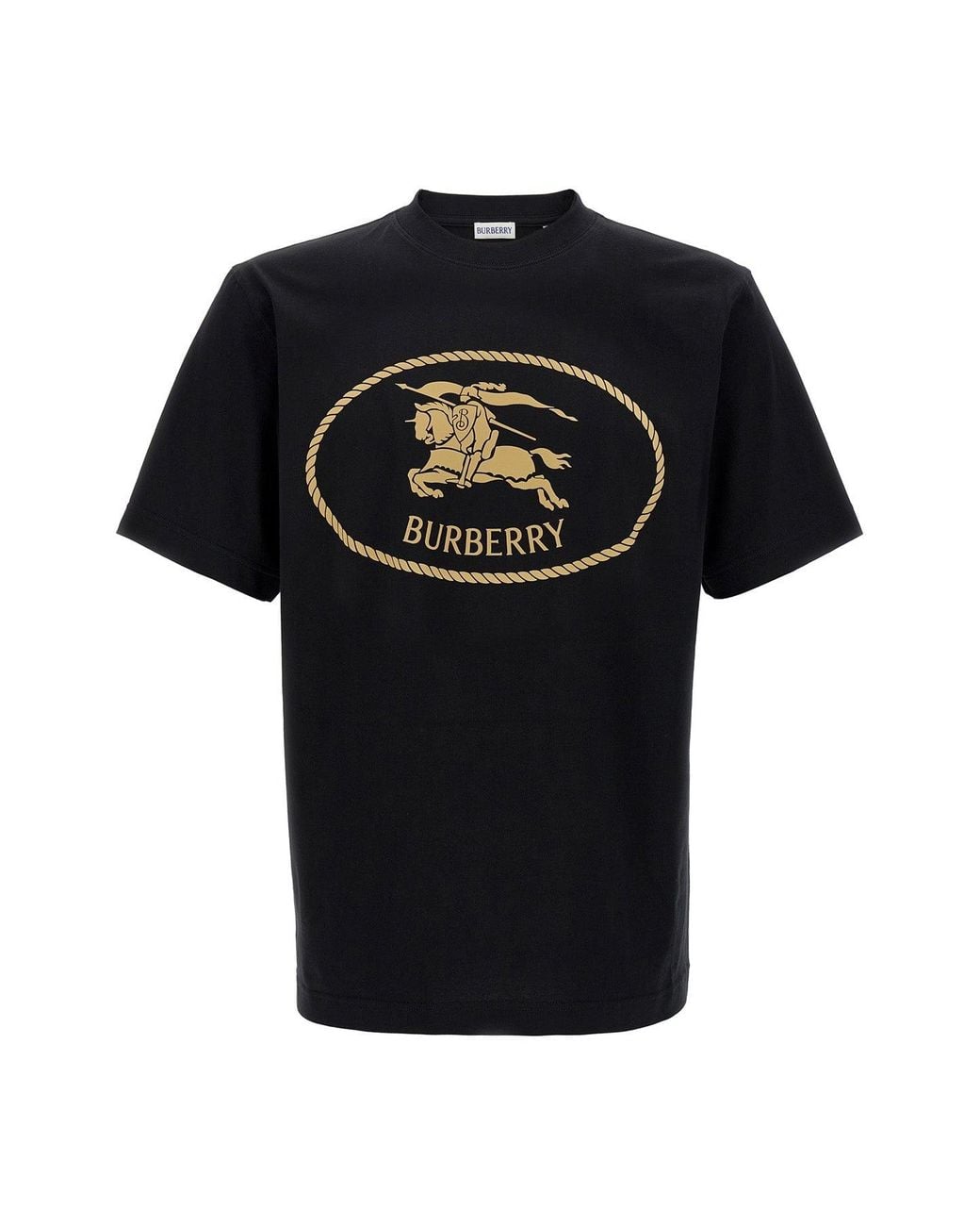 Burberry Black Ekd Print T-Shirt for men