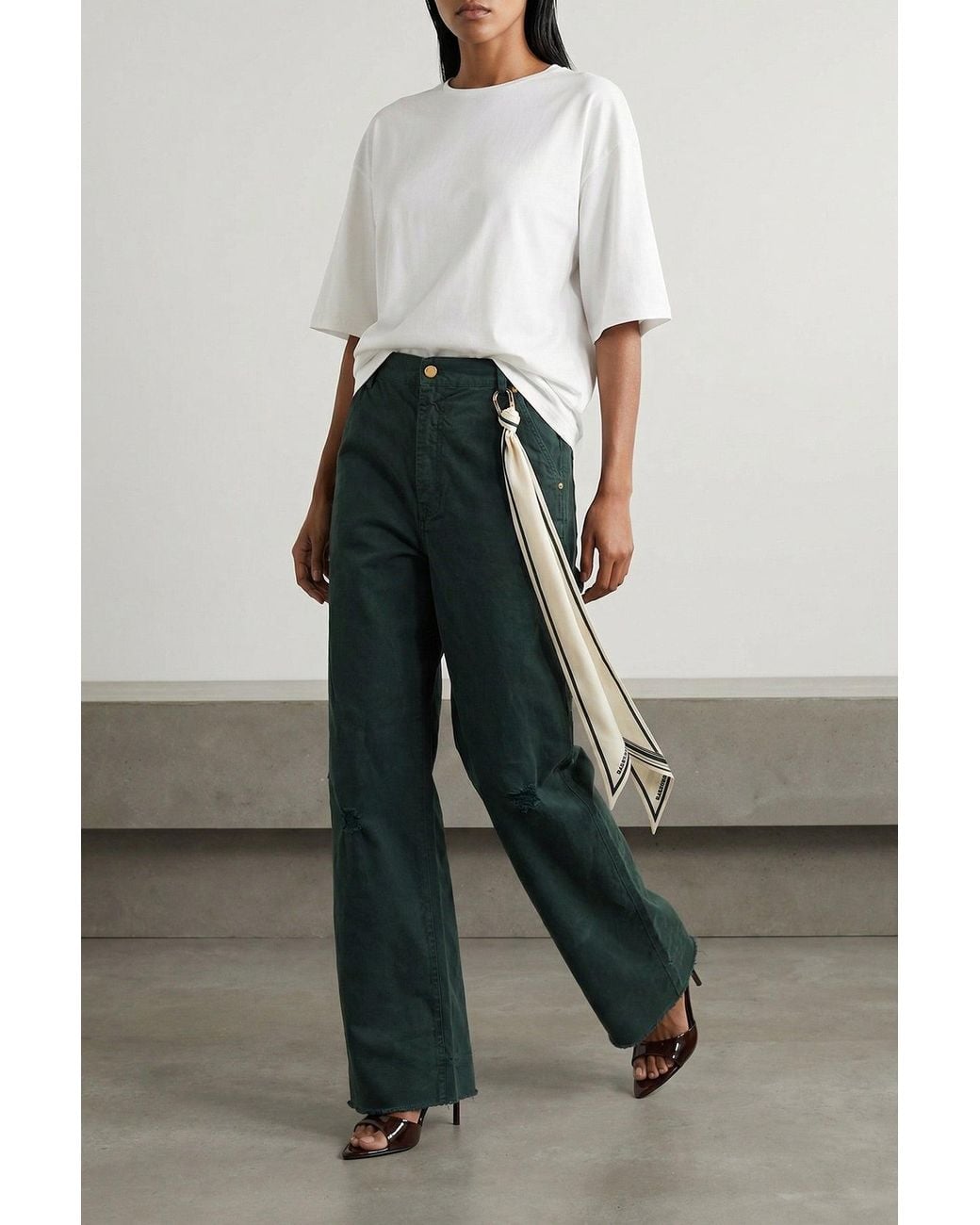 Loulou de Saison White Oversized Cotton T-Shirt