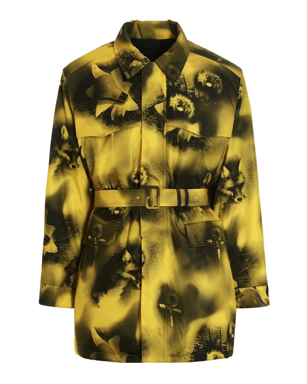 Parka di Prada in Yellow da Uomo