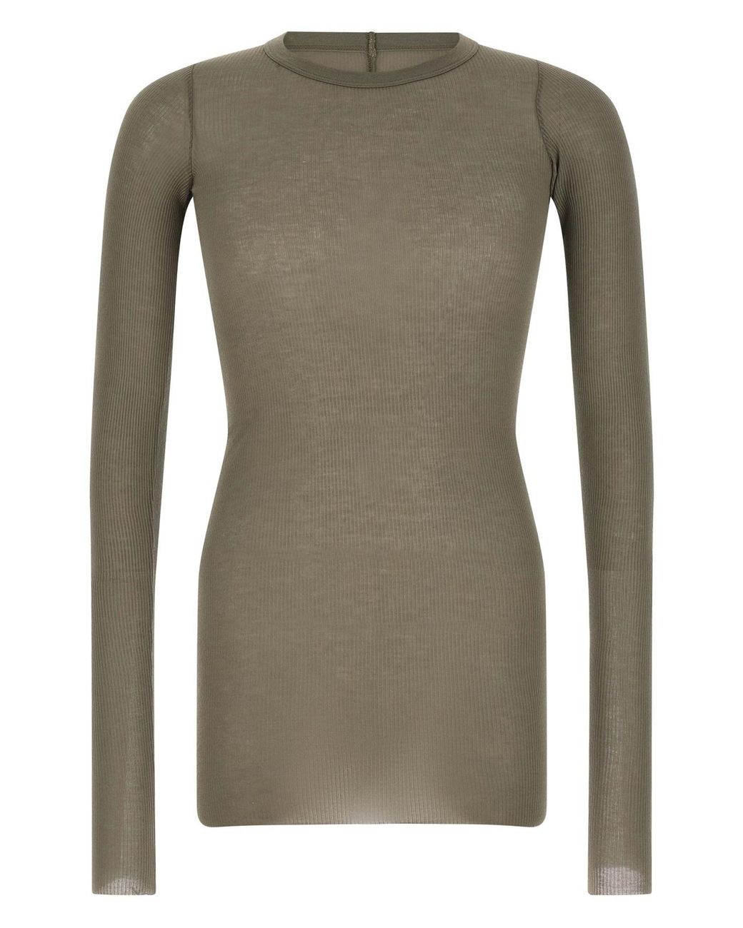 Rick Owens Green 'rib Ls T' T-shirt for men