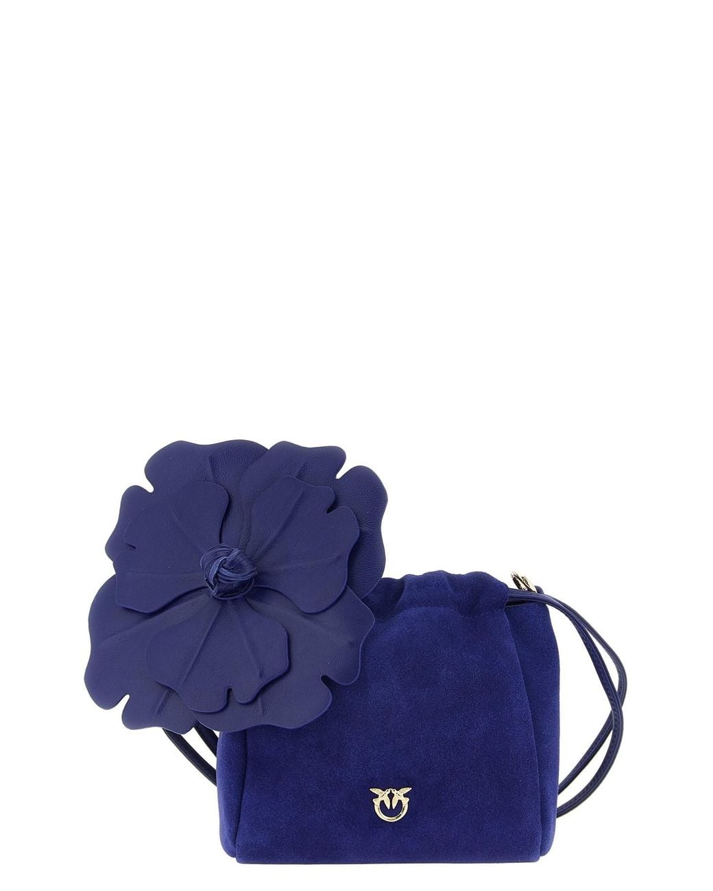 Pinko Blue 'flower' Pouch
