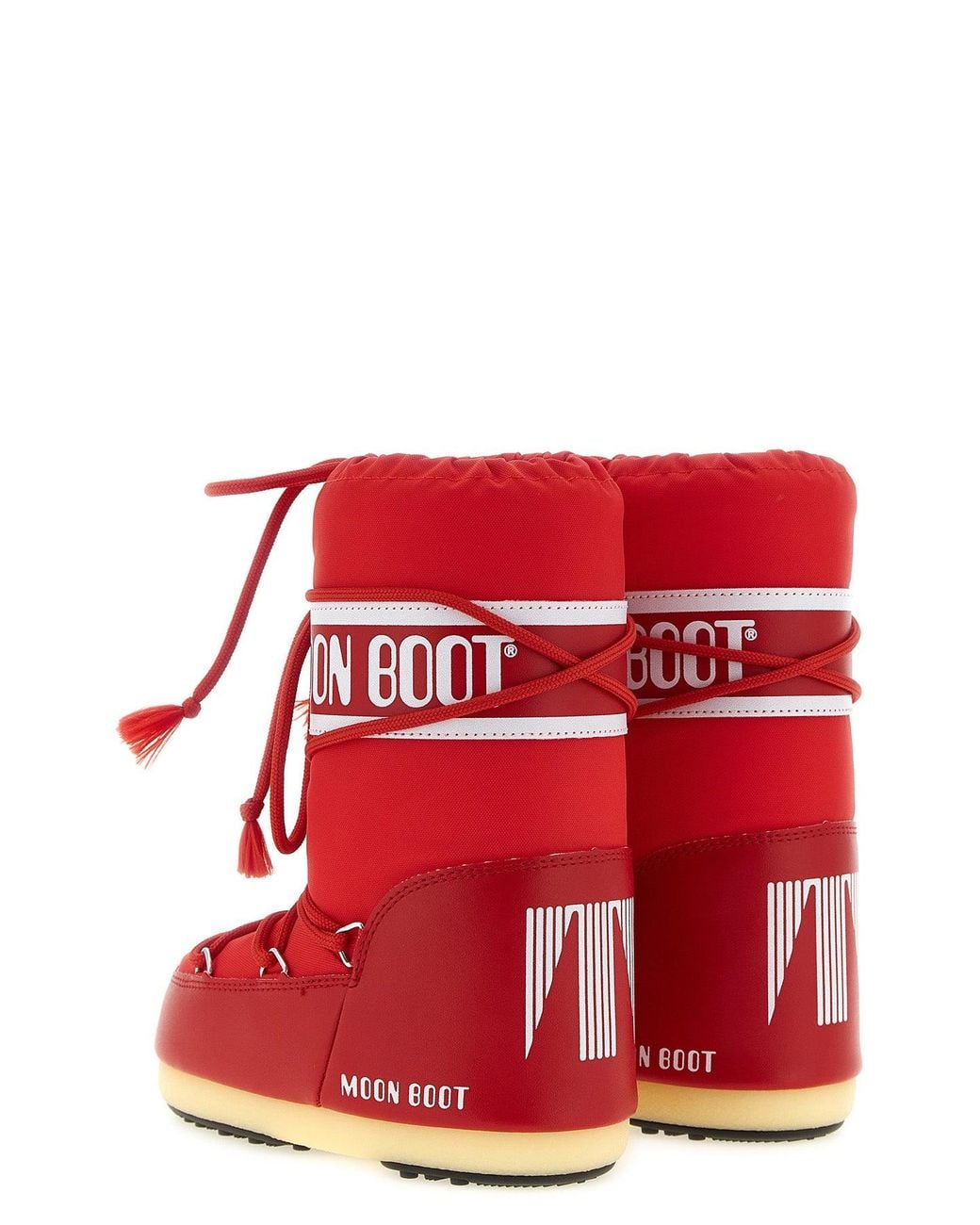 Moon Boot Red The 'Icon' Snow Boot