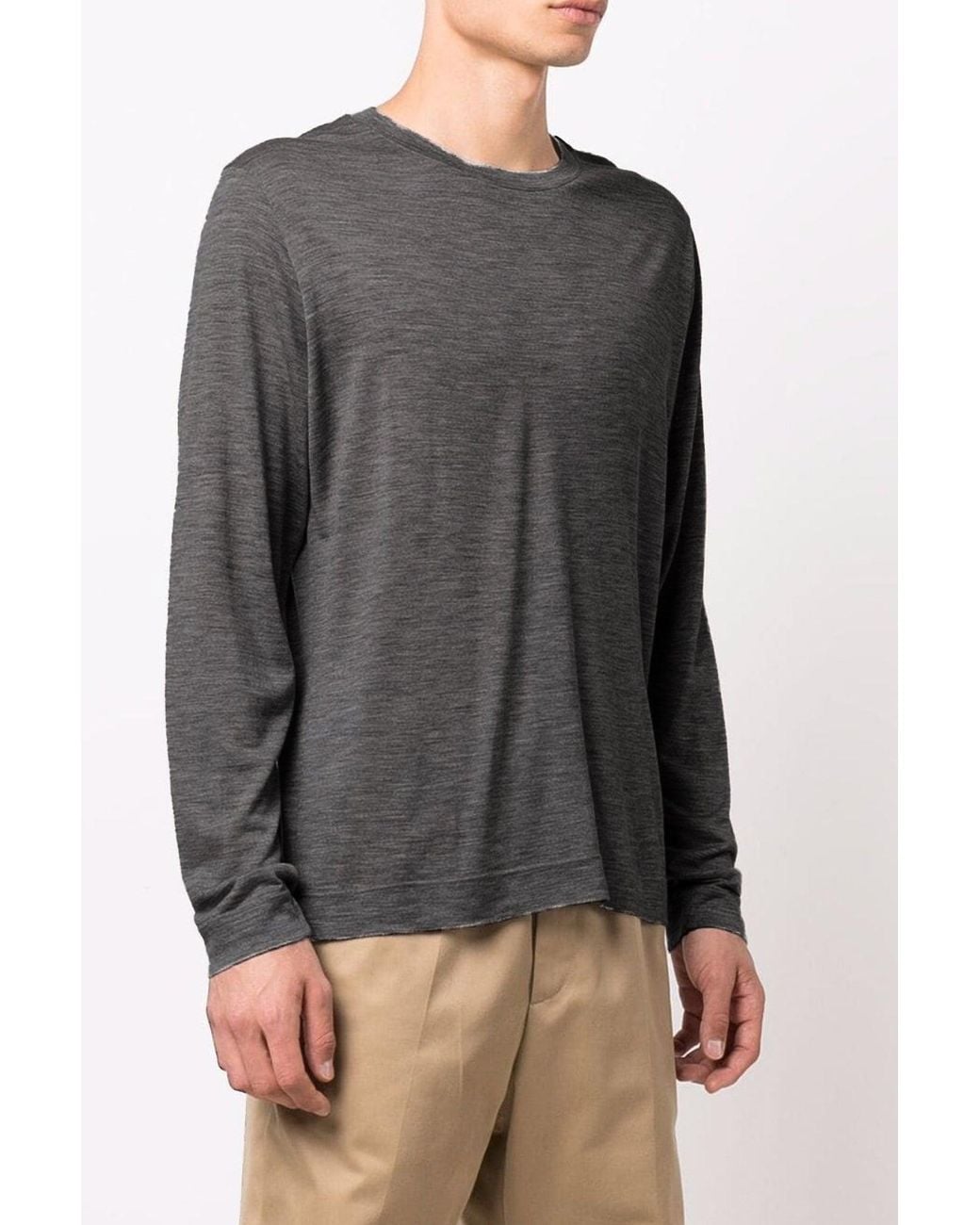 Zanone Black Sweater 'Girocollo for men