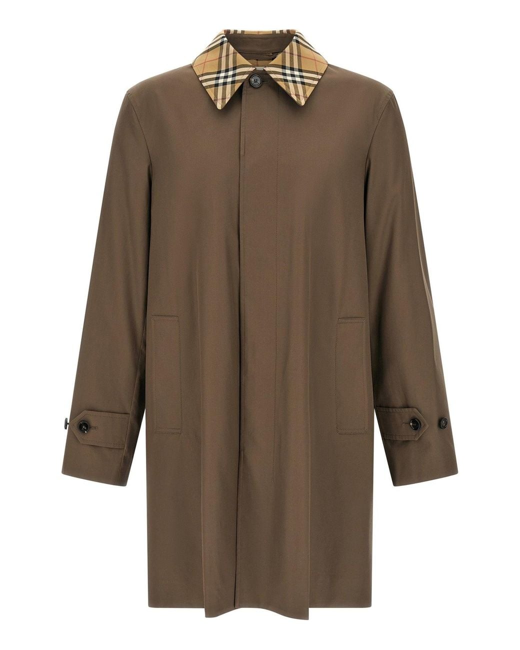 Burberry Brown Car Coat 'Tottenham' for men