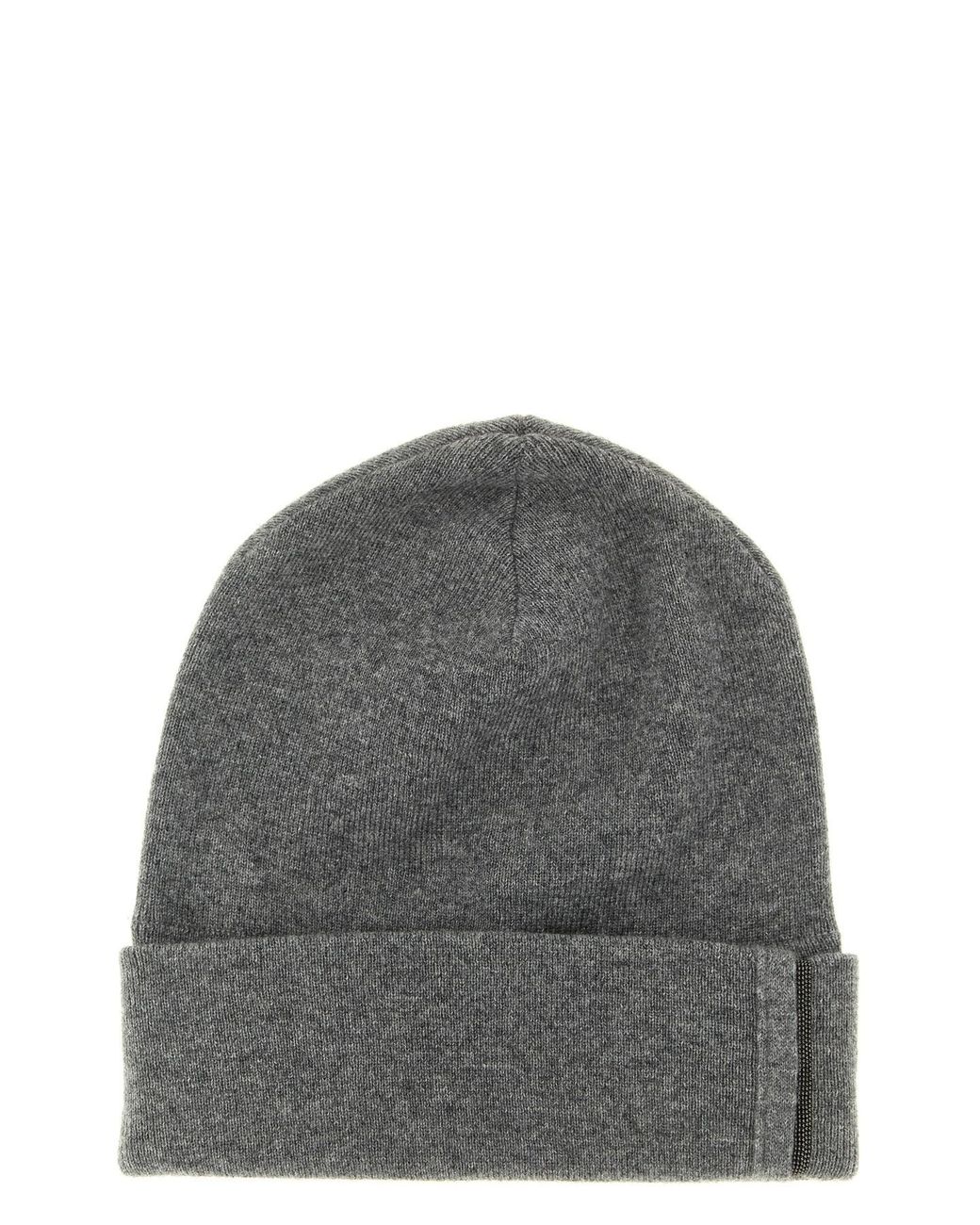 Brunello Cucinelli Gray 'monile' Beanie