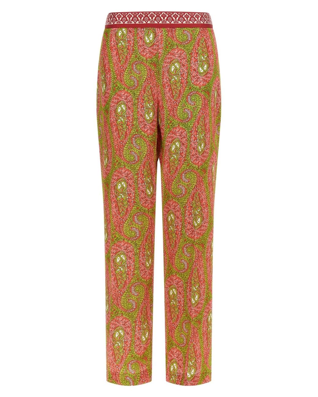 Etro Orange 'Paisley Foliage' Pants