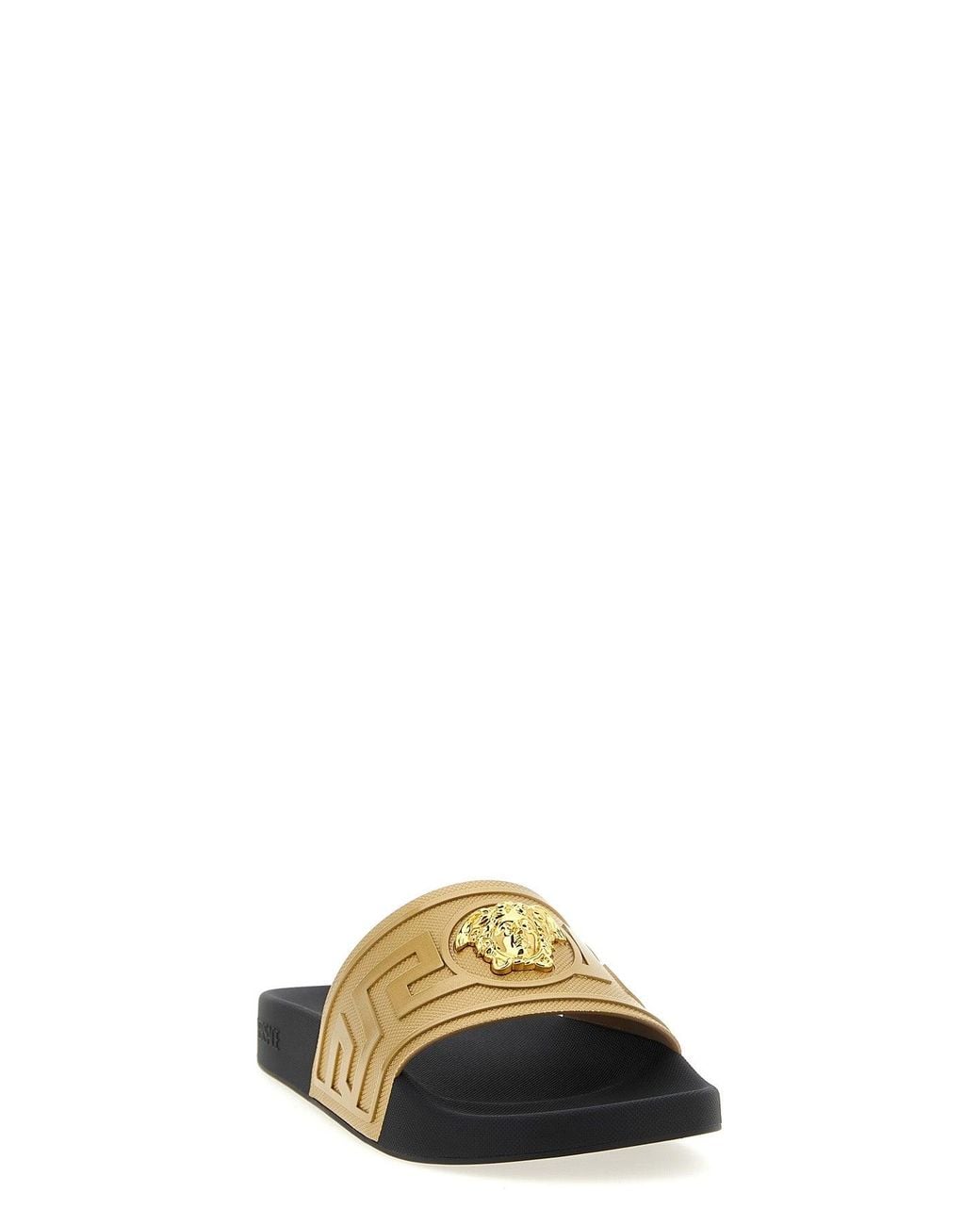 Versace Metallic Sandal 'Slide Medusa' for men