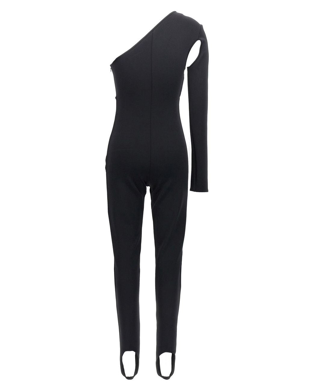 David Koma Black Jumpsuit 'Midriff & Hip Cutout Scuba Jumpsuit'