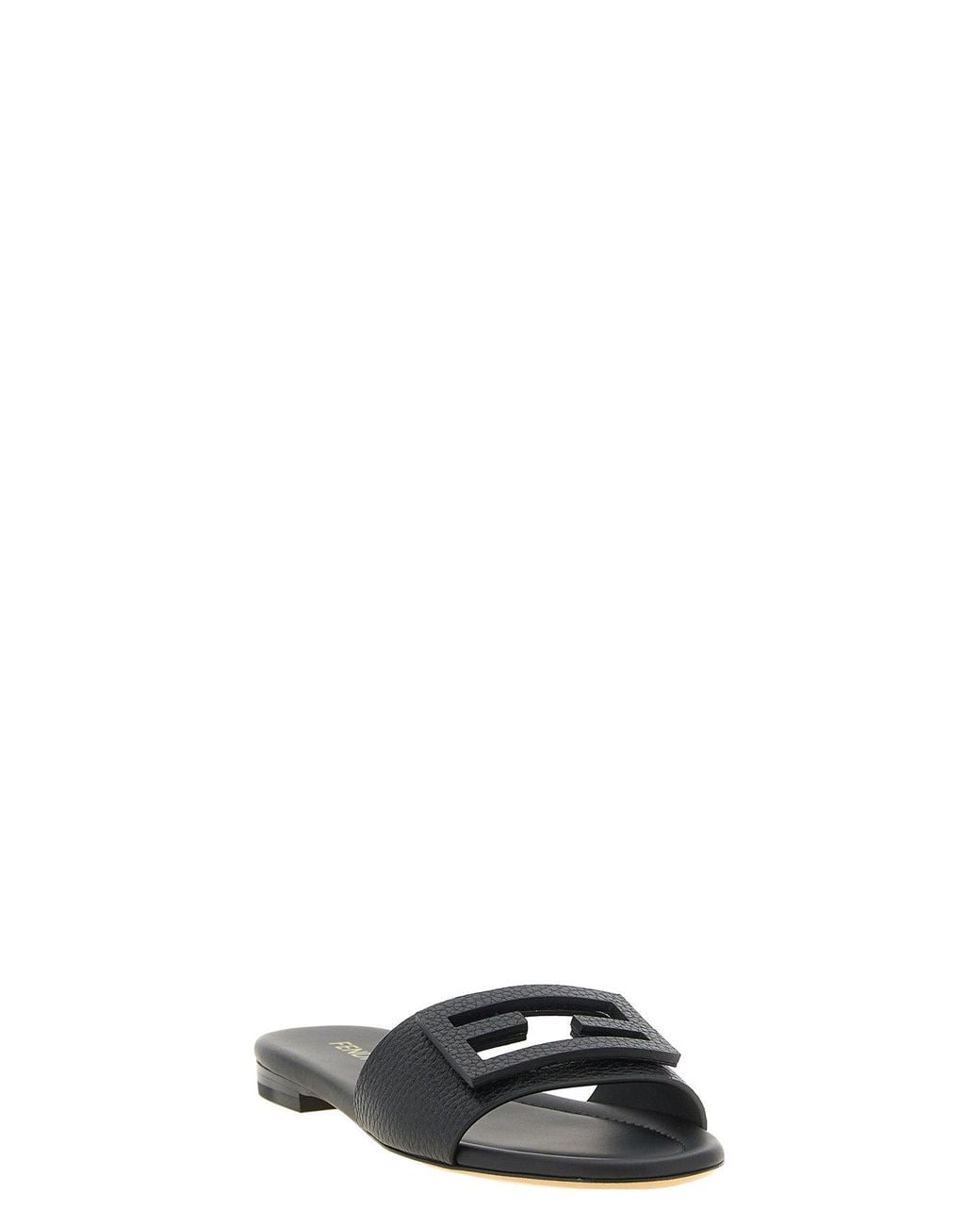 Fendi Black 'Tube' Slide