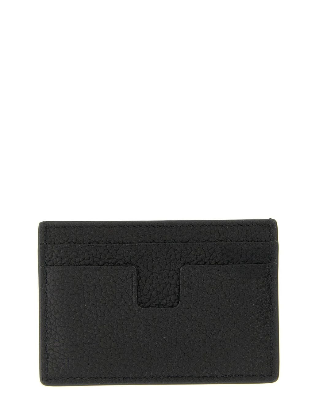Tom Ford Kartenetui Mit Silberfarbenem Logo in Black für Herren