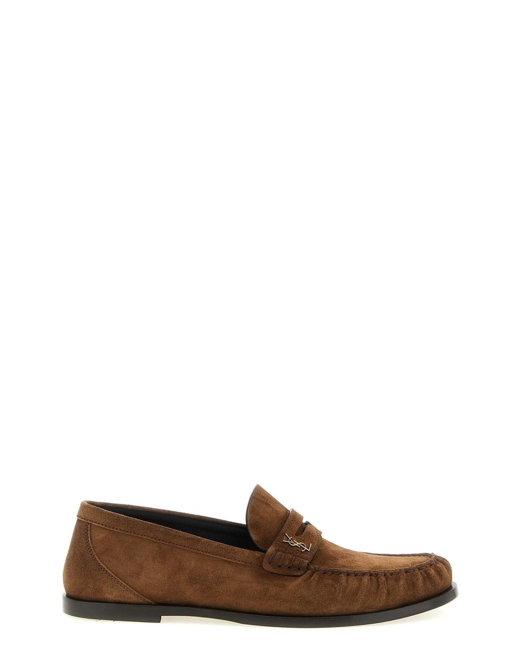 Saint Laurent Brown 'laurent' Loafers for men
