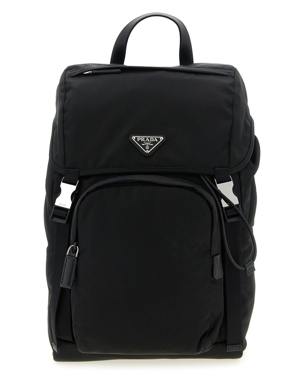 Zaino'Re-Nylon' Con Logo di Prada in Black da Uomo