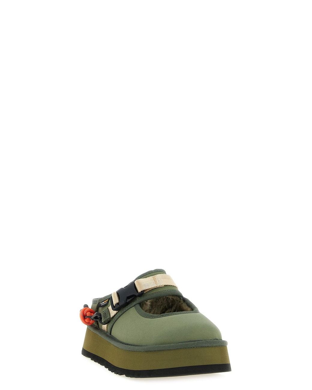 Ugg Green Mary Jane Sabot With Technical Buckle