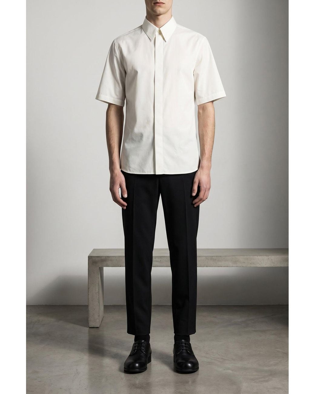 Jil Sander White Shirt 'Logo Embroidery' for men