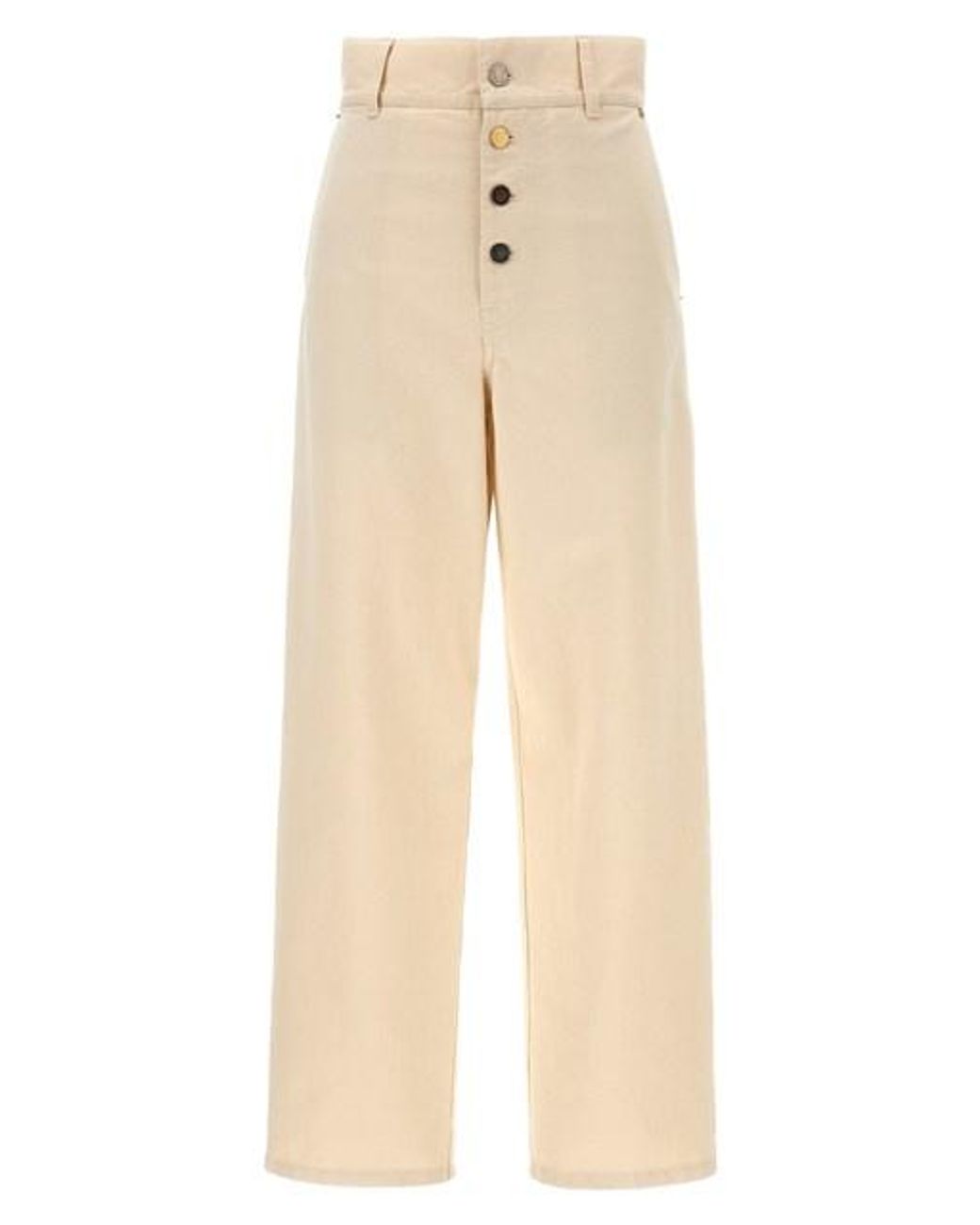 Pantaloni 'Gabardine' di Moschino in Natural