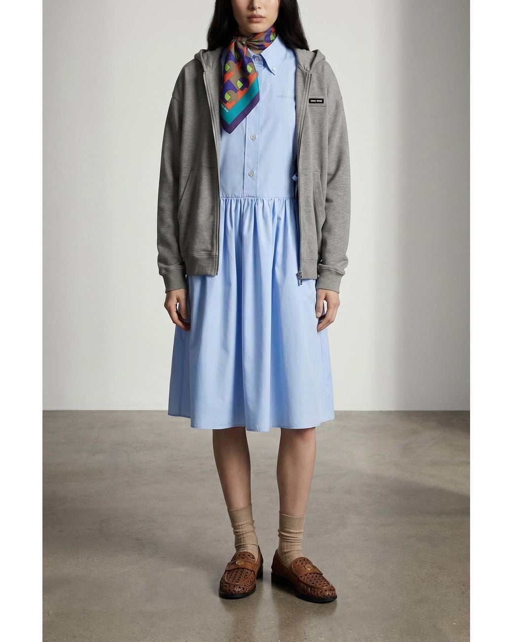 Sciarpa di Miu Miu in Blue