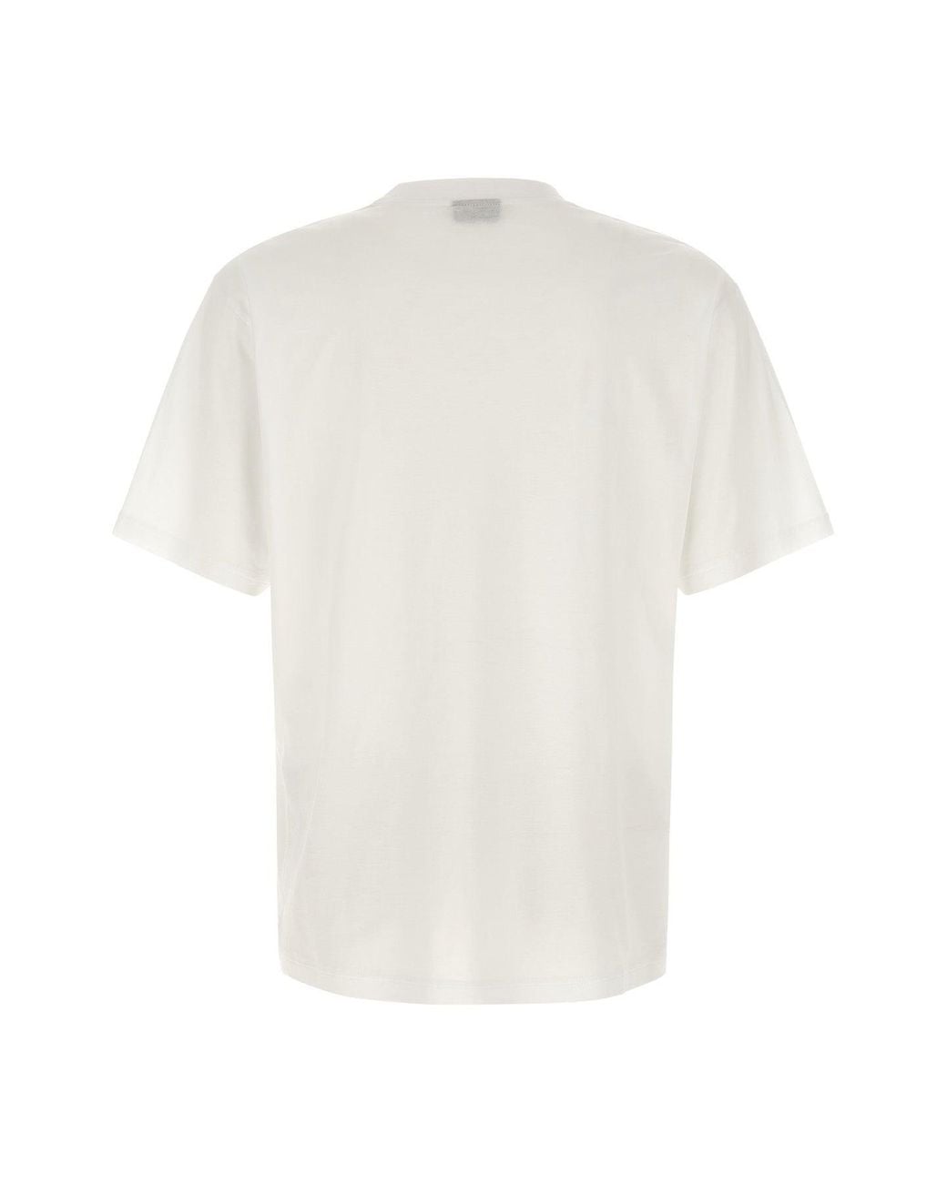 Gucci White 'Web Stripe' And Crest T-Shirt for men