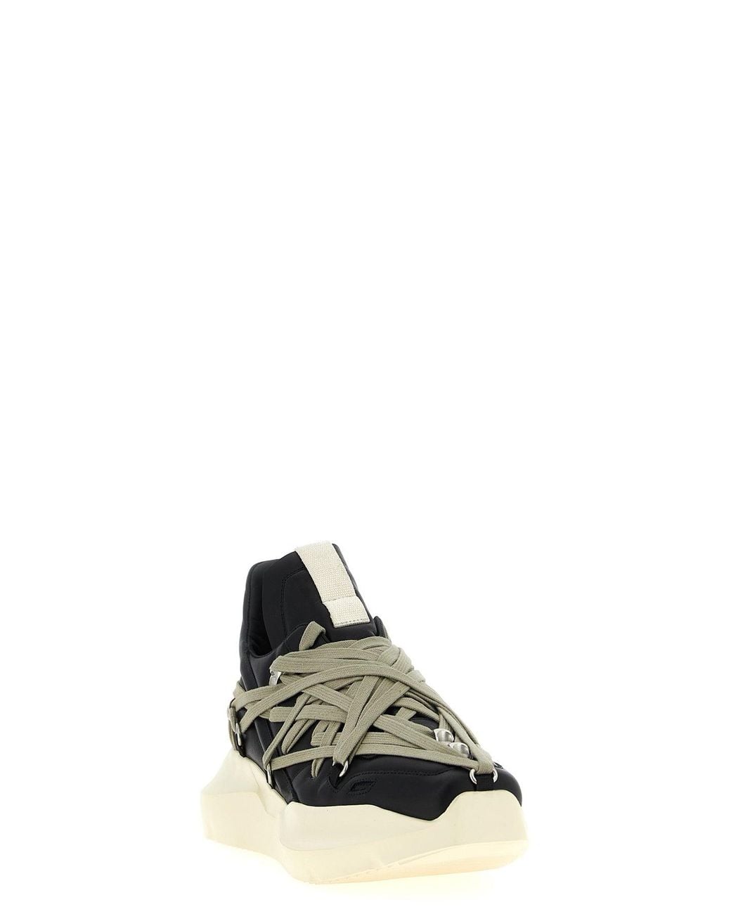 Rick Owens Black 'Megalace Geth Runner' Sneakers for men
