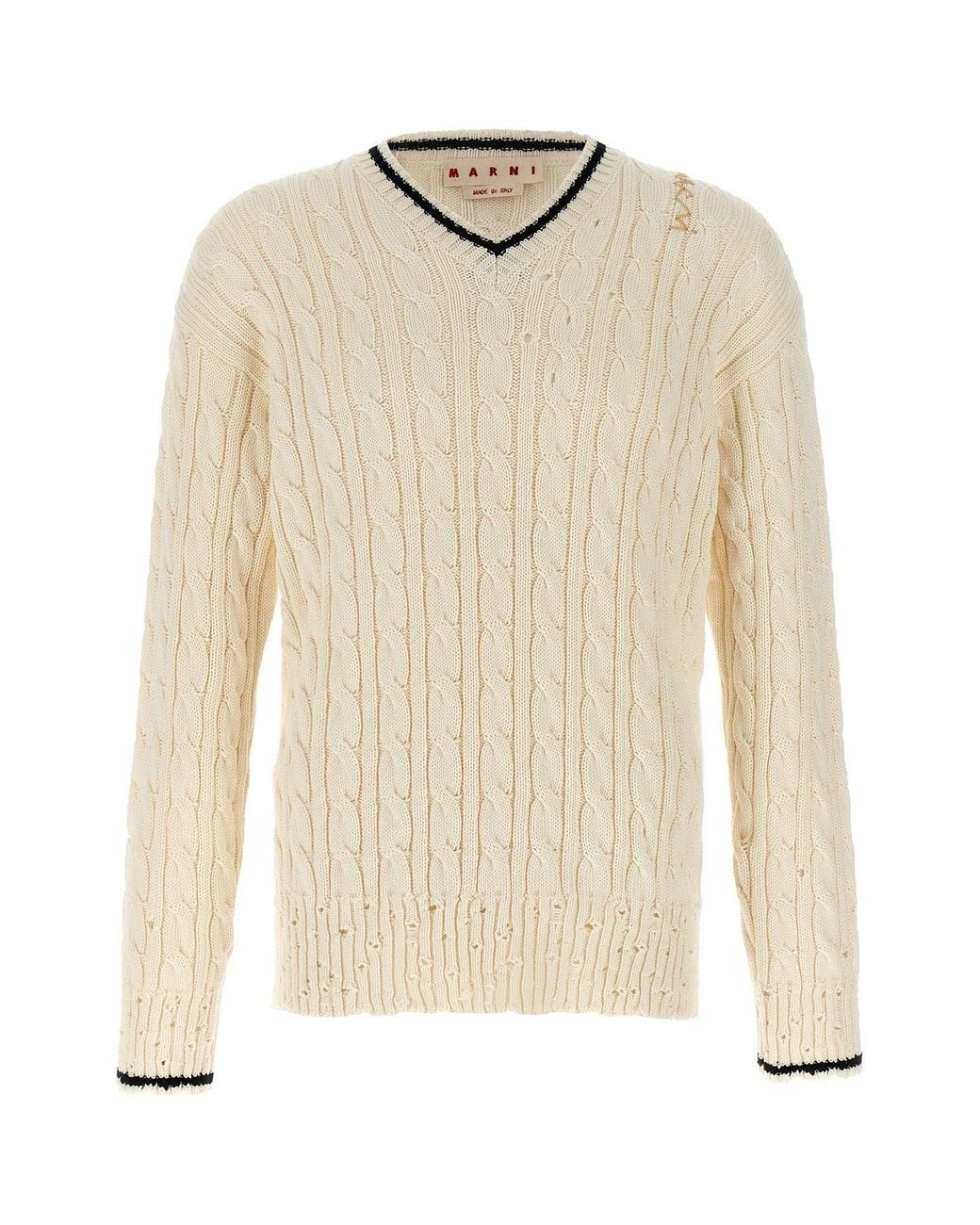Marni Natural V Neck Sweater V Neck Sweater' for men