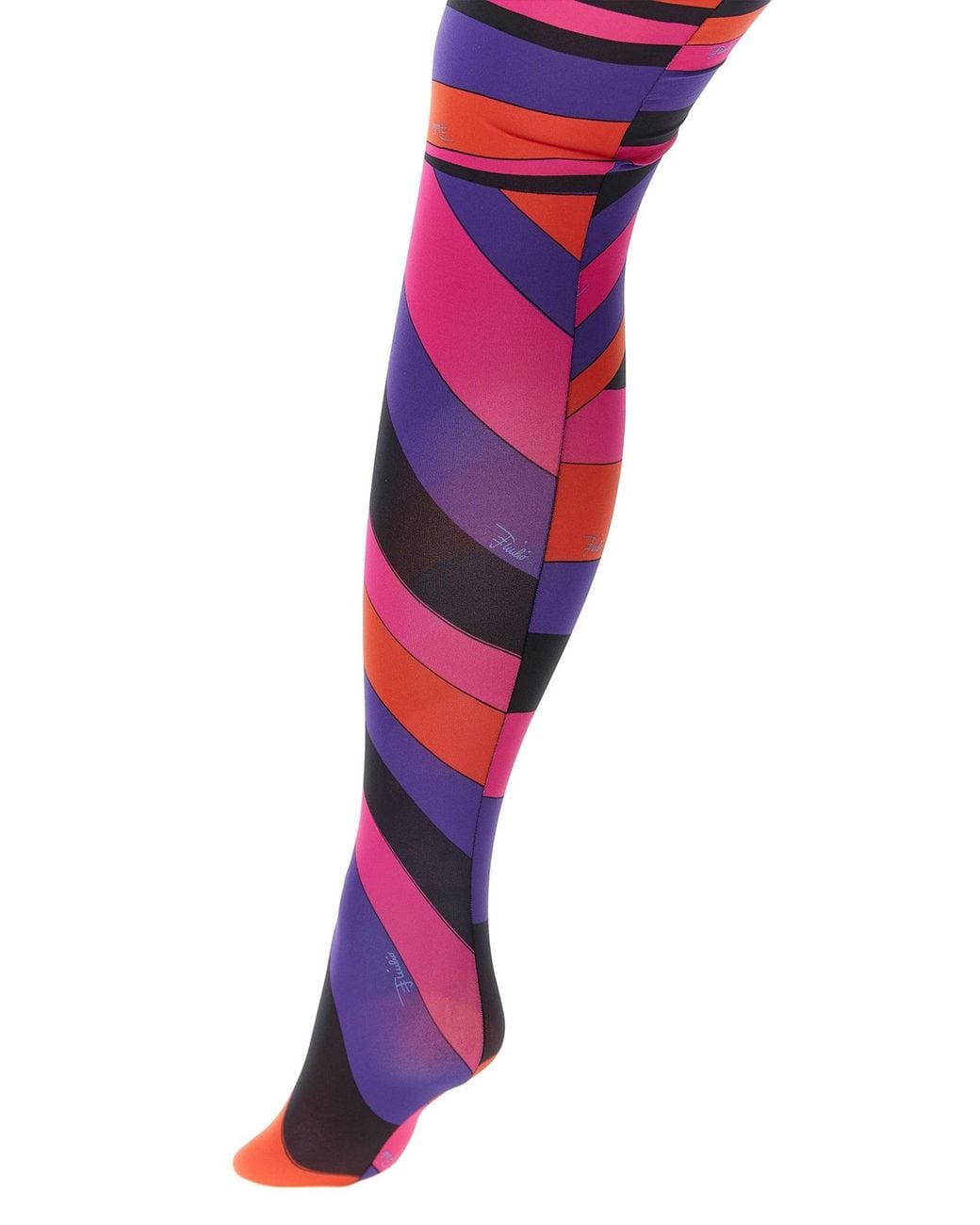 Emilio Pucci Red 'Iride' 50 Denier Tights