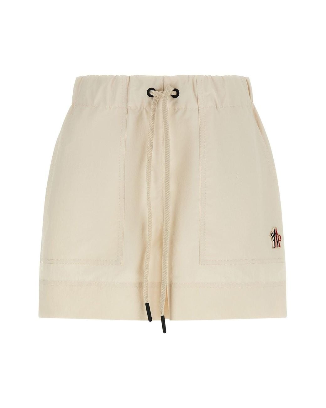 Moncler Natural Technical Froissé Shorts
