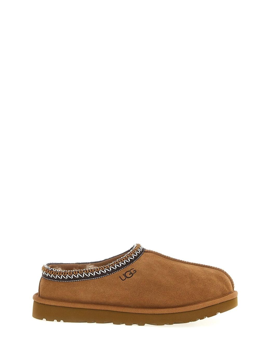 Ugg Brown Tasman Ii Slipper With Geometric Embroidery for men