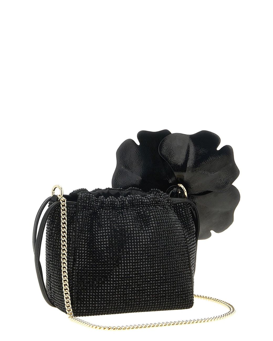 Pouch 'Flower' di Pinko in Black