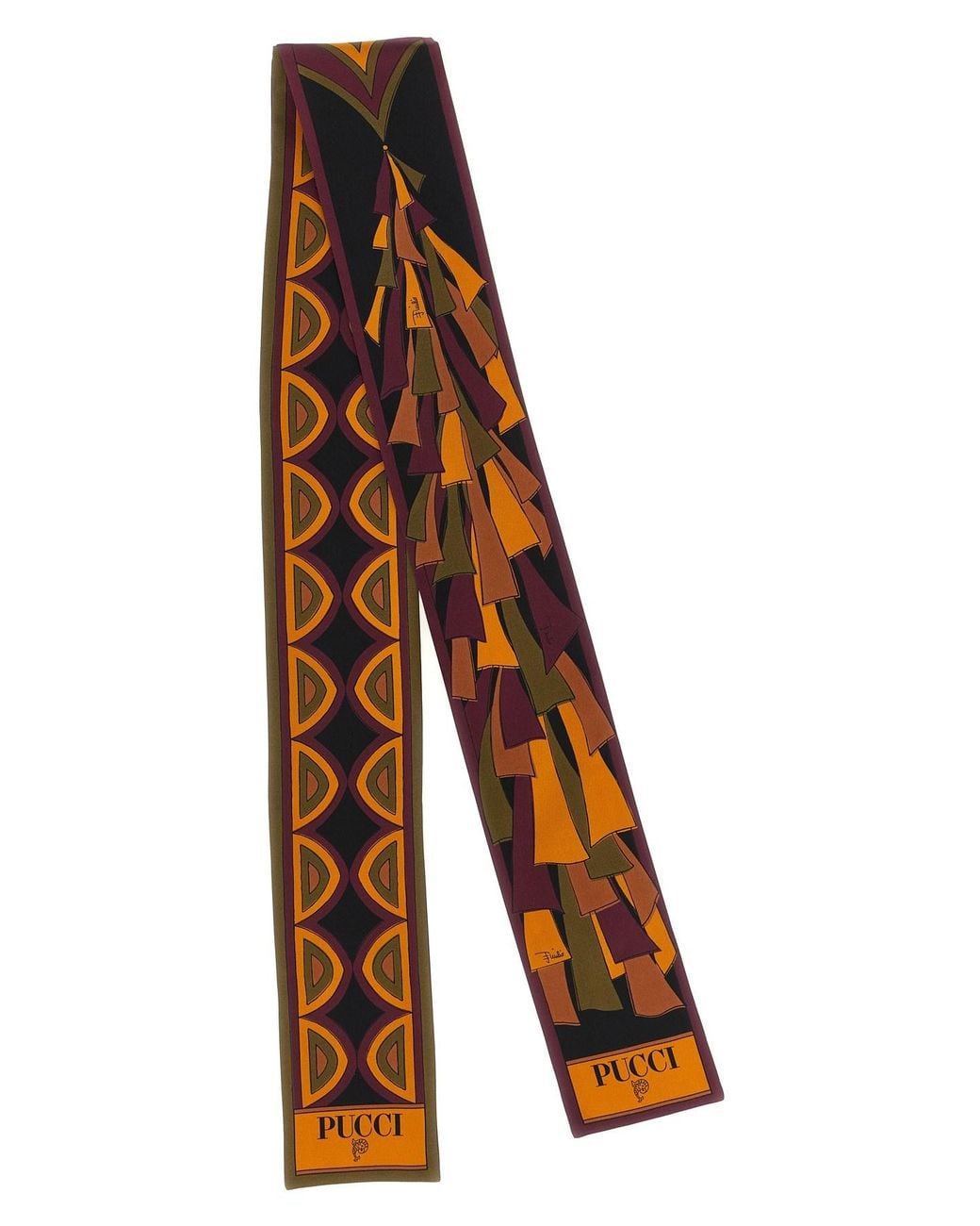 Emilio Pucci Brown Emilio 'Baiadera' Scarf