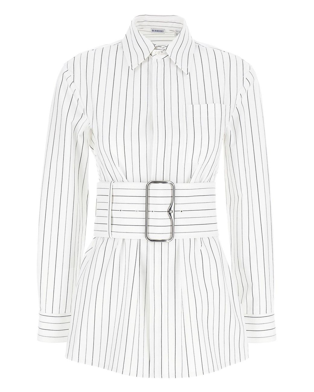 Burberry White Striped Shirt