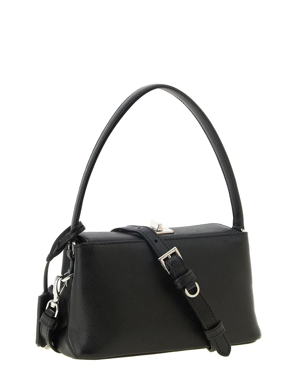 Borsa A Mano Midi' Nera di Prada in Black