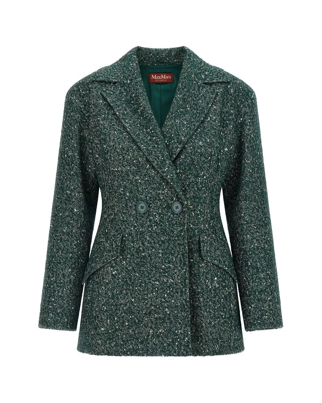 Max Mara Green 'civada' Blazer