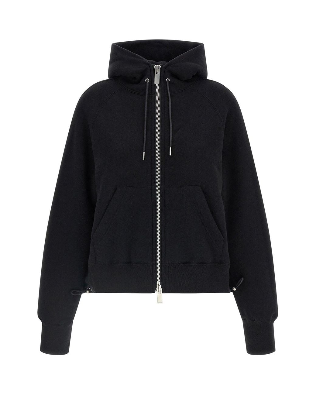 Sacai Black Cotton Hoodie