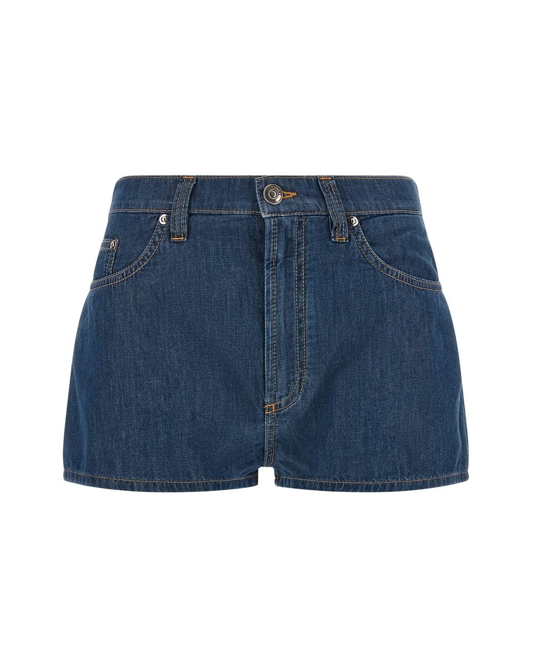 Versace Blue Chambray Denim Shorts