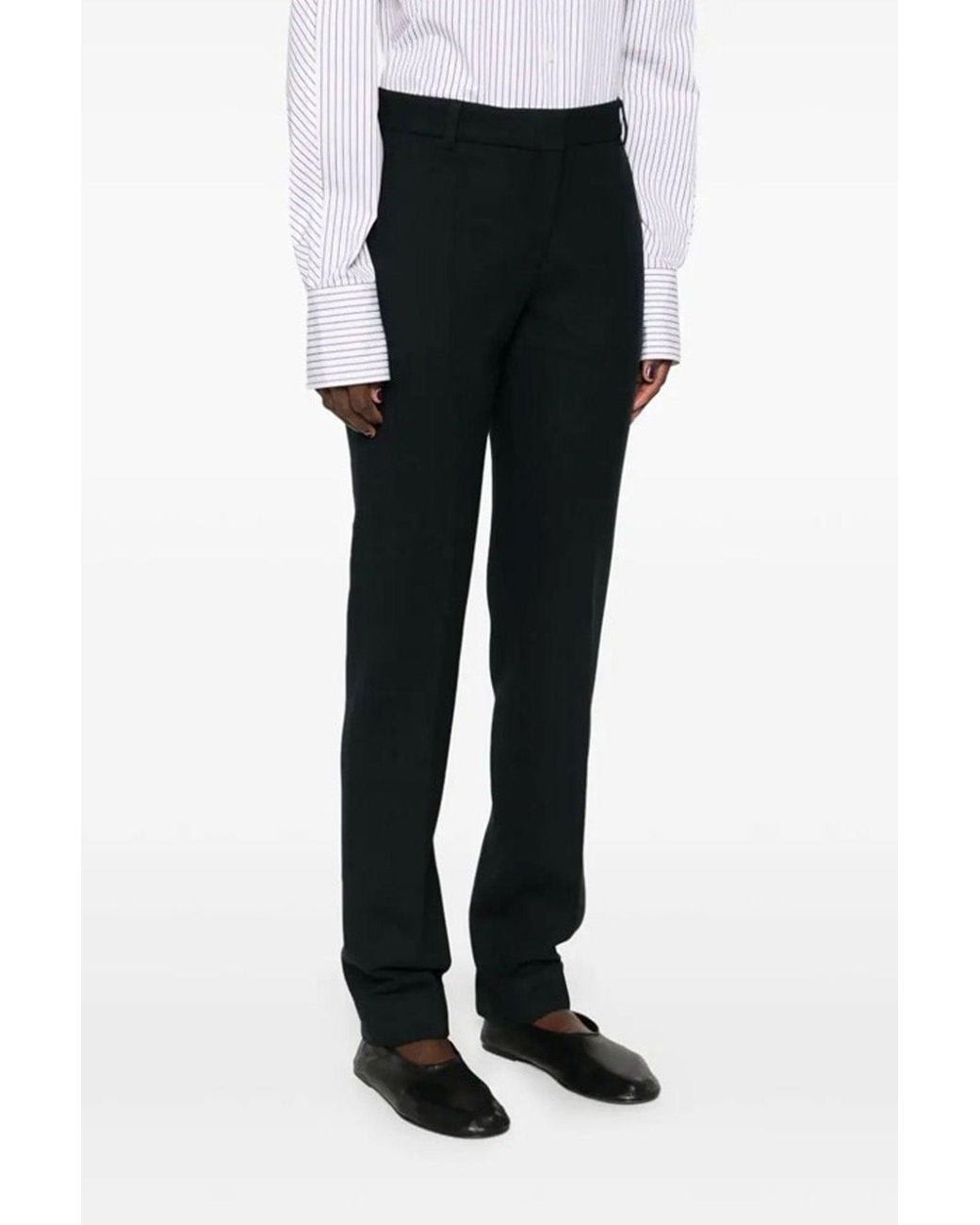 Totême Blue 'Low Waist Slim' Trousers