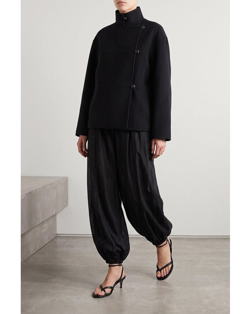 Rohe Black Double-Faced Wool Jacket