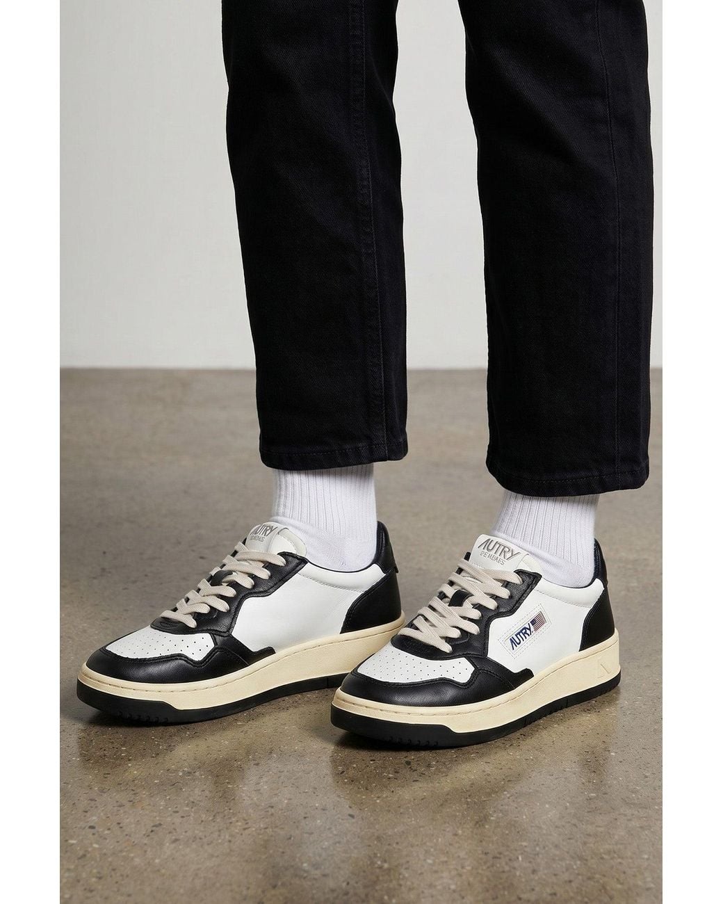 Autry White Bicolor Leather Sneaker