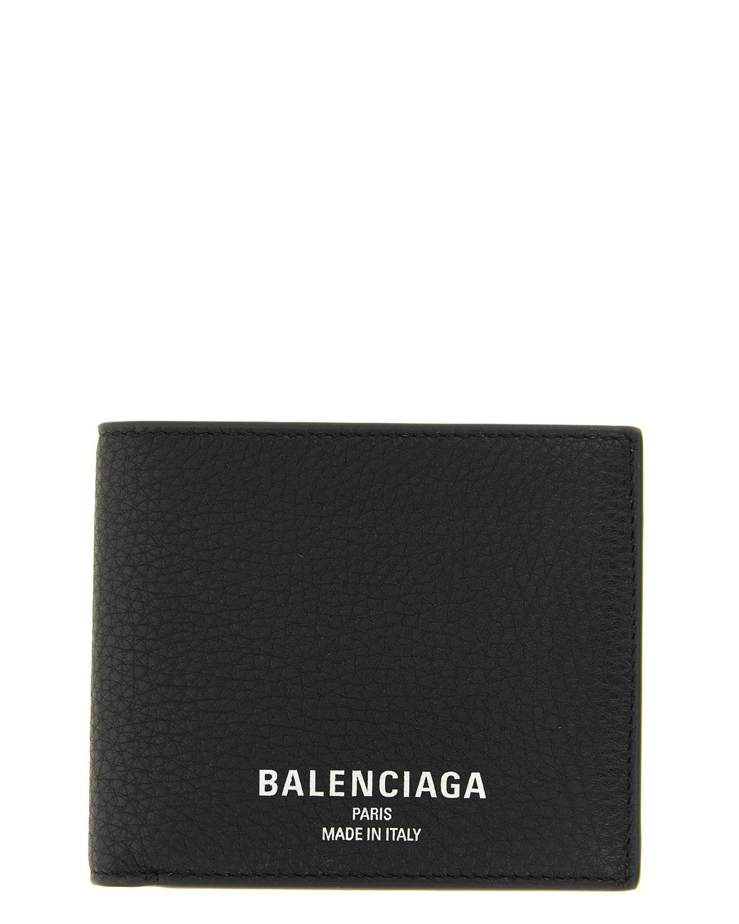 Balenciaga Black 'credit Folded' Wallet for men