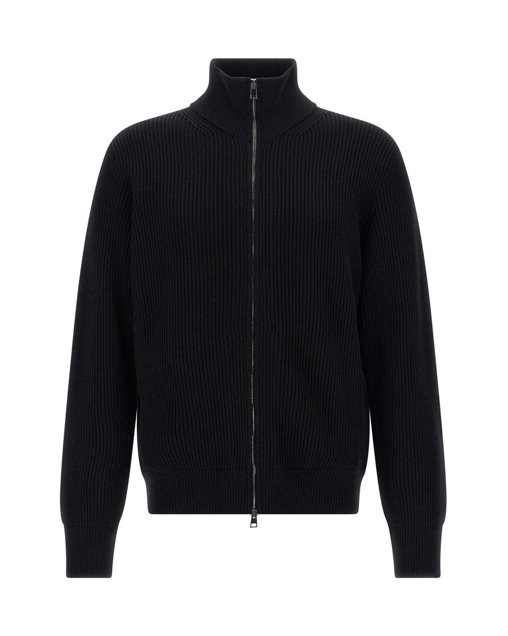 Roberto Collina Blue Ribbed Cardigan for men