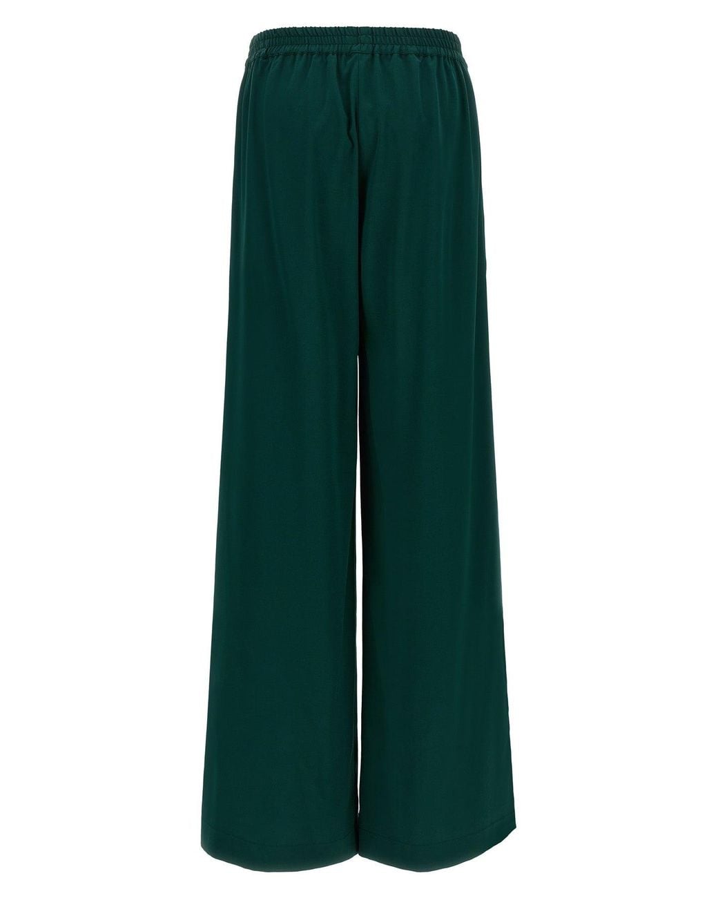Gianluca Capannolo Green Wide-Leg Pants With Elasticated Waist