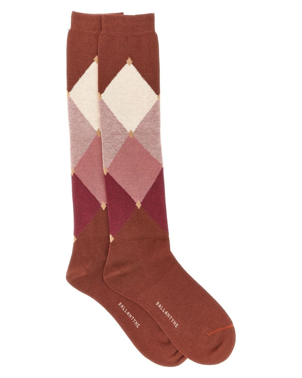 Ballantyne Red 'diamond' Socks