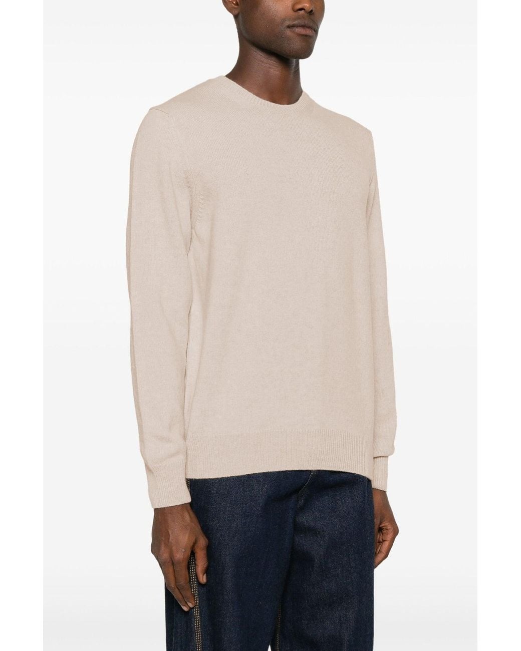 Zanone Natural Sweater 'Crewneck' for men