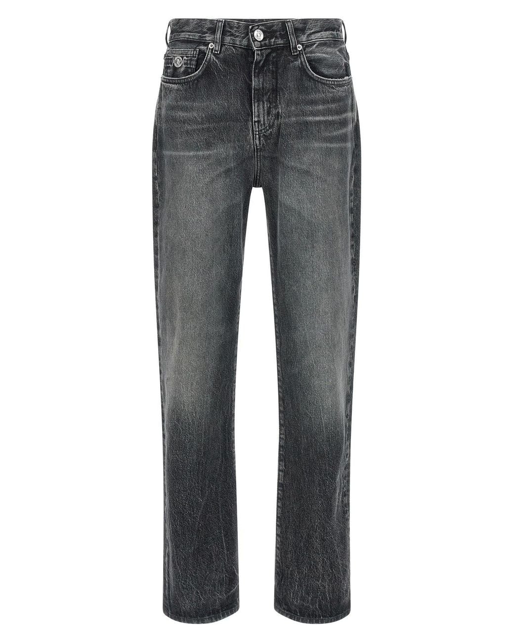Versace Gray Jeans 'Medusa Biggie' for men