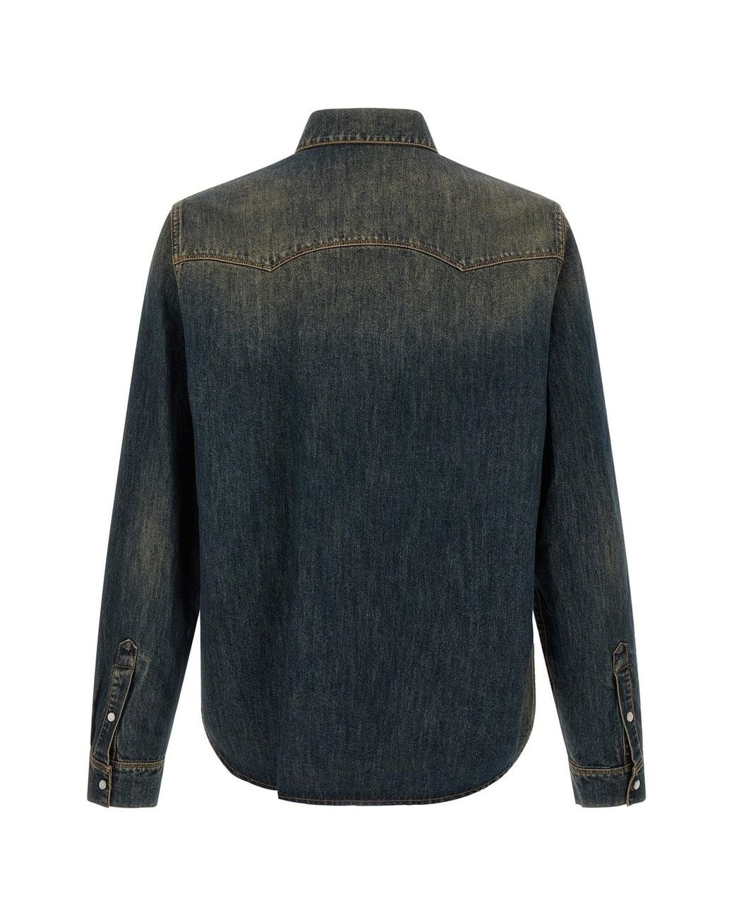 Fendi Black Bananatex Denim Shirt for men