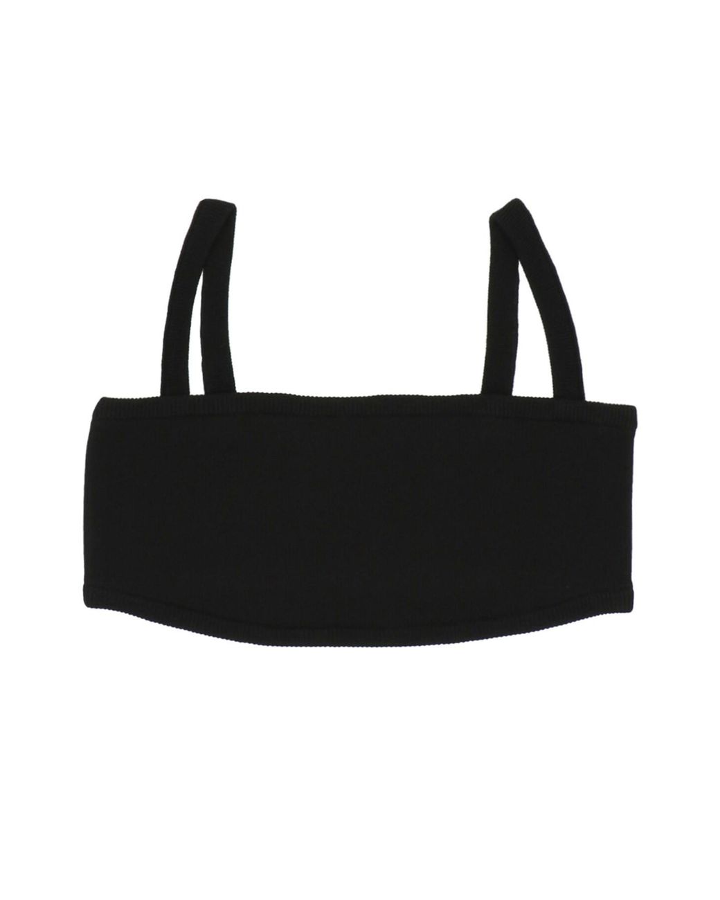 Max Mara Black Knit Cashmere Bra