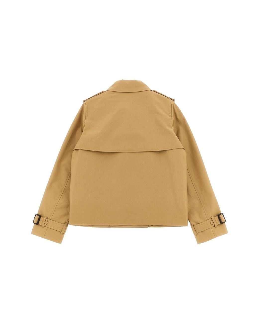 Burberry Natural Rosie' Cropped Trench Coat
