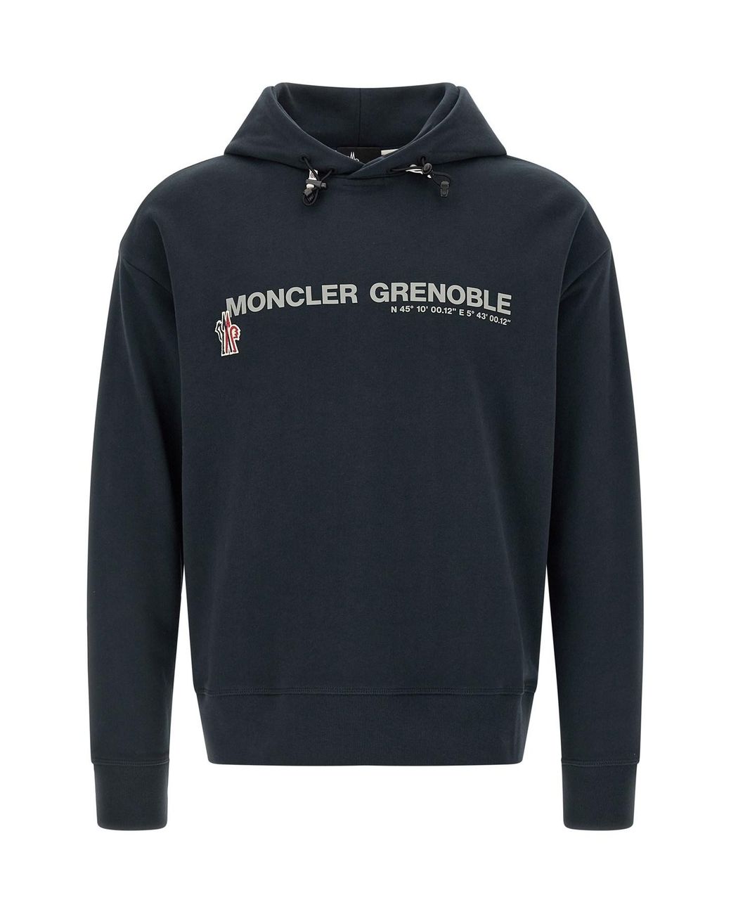 Moncler Blue Logo Hoodie for men