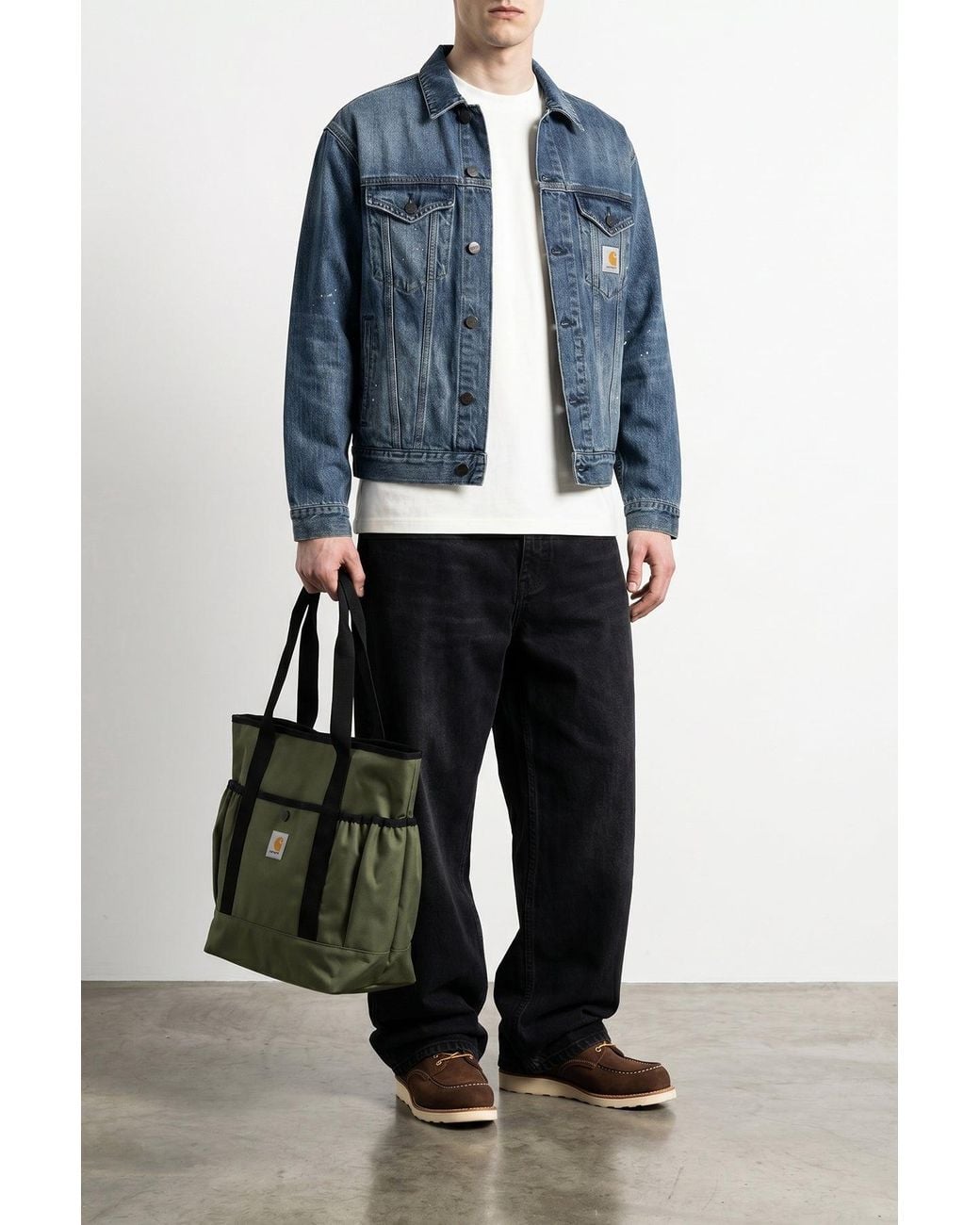Carhartt Blue "Helston" Denim Jacket for men