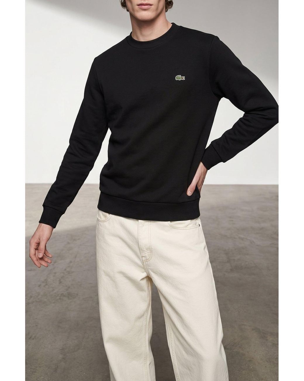 Lacoste Black 'Coccodrillo' Sweatshirt for men