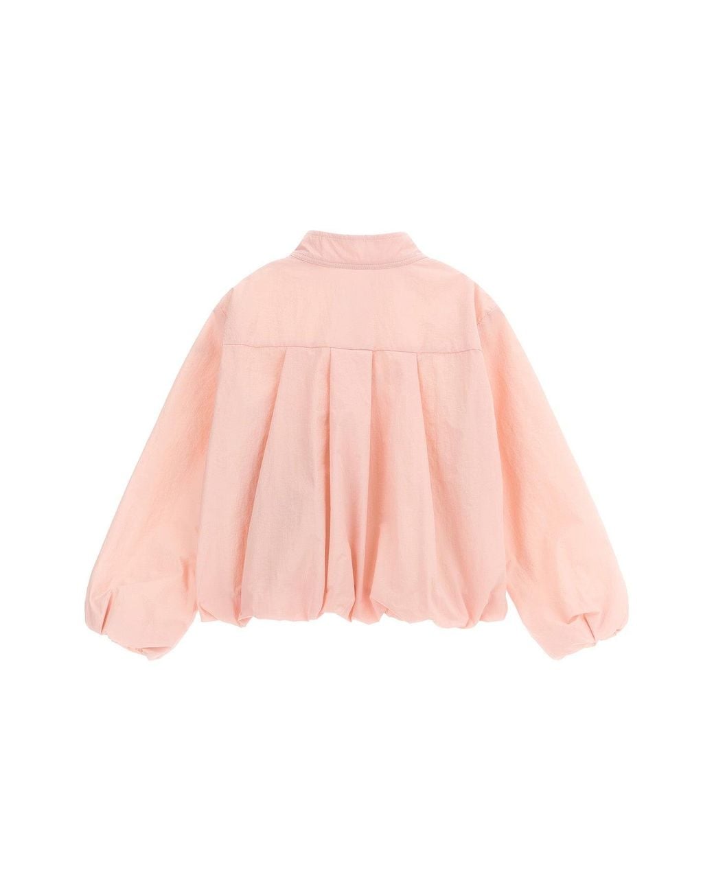 Moncler Pink Jacket With Gathered Hem
